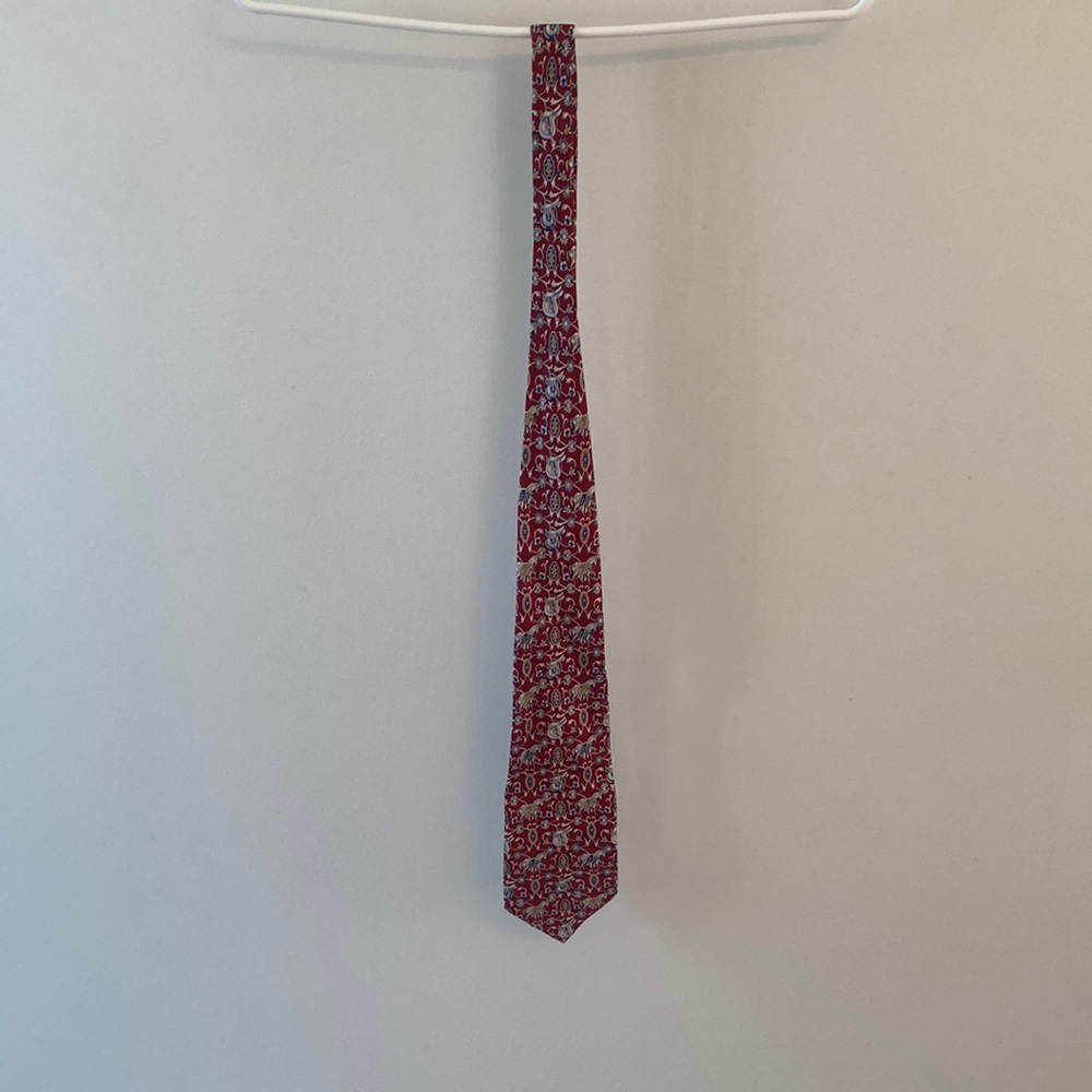Marco Polo Italian Style Silk Tie Horse Design